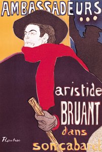 الإعلان عن الملصقات أريستيد بروانت (1851-1925) في ملهى له في سفراء ، 1892